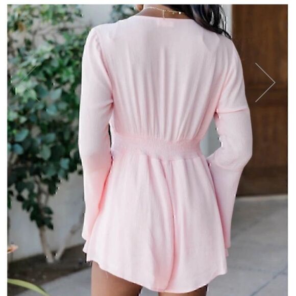Pink Lily Boutique Romper - Coral/Salmon color - Picture 2 of 4